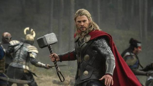 Chris Hemsworth in a still from Thor: The Dark World.