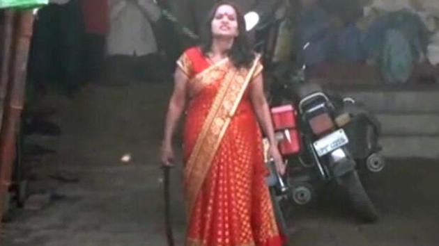 Self-styled godwoman, Maa Adi Shakti. (Video grab)