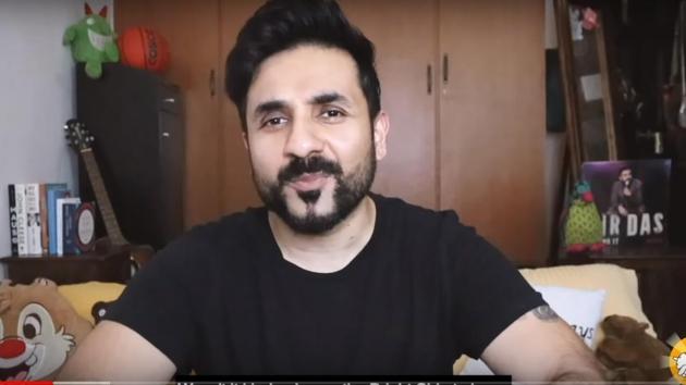 Vir Das in a still from the first episode of his new comedy show on YouTube.