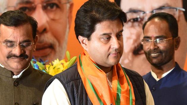Bharatiya Janata Party (BJP) leader Jyotiraditya Scindia has been releasing videos to communicate with the people of Madhya Pradesh during the Covid-19 lockdown. (Arvind Yadav/HT PHOTO) Bharatiya Janata Party (BJP) leader Jyotiraditya Scindia has been releasing videos to communicate with the people of Madhya Pradesh during the Covid-19 lockdown. (Arvind Yadav/HT PHOTO)