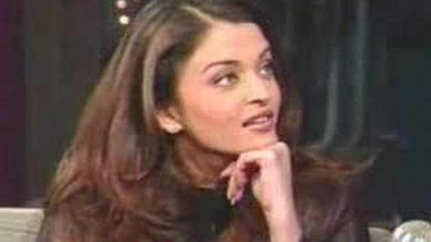 Aishwarya Rai in an appearance on David Letterman’s talk show.