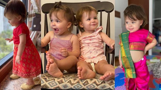 Lisa Ray’s twin daughters are having all the fun. Lisa Ray’s twin daughters are having all the fun.
