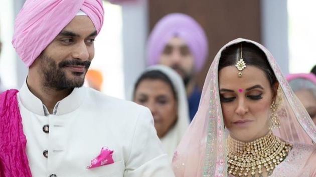 Angad Bedi and Neha Dhupia are now parents to one-year-old Mehr.