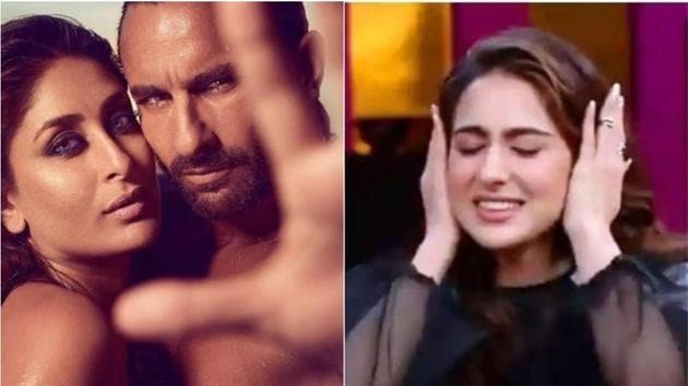 Karisma Kapor Xnxx - When Saif Ali Khan said he 'checks out' Kareena Kapoor in bedroom, left  Sara Ali Khan squirming | Bollywood - Hindustan Times