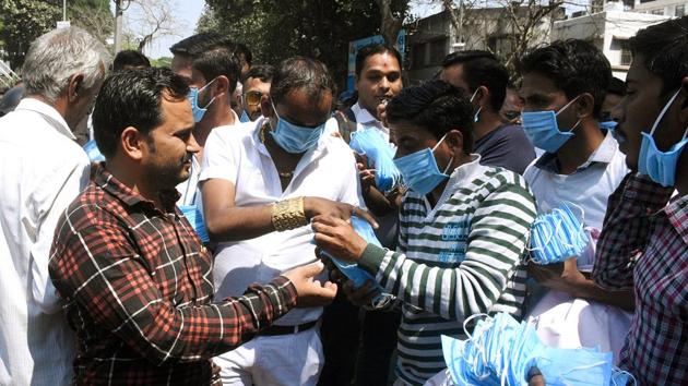 With the number of cases increasing, the government has decided to set up a 100-bed isolation hospital at every district headquarters, Gujarat chief minister Vijay Rupani said.(ANI) With the number of cases increasing, the government has decided to set up a 100-bed isolation hospital at every district headquarters, Gujarat chief minister Vijay Rupani said.(ANI)