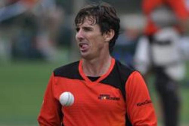 File photo of Australian spinner Brad Hogg. ( Photo by Vipin Kumar/Hindustan Times) File photo of Australian spinner Brad Hogg. ( Photo by Vipin Kumar/Hindustan Times)