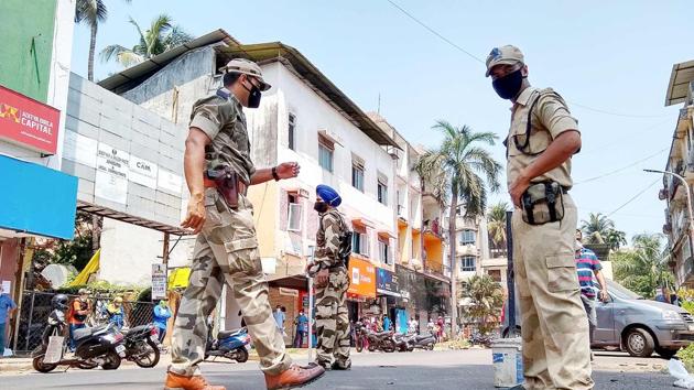 Goa has called Central Reserve Police Force personnel to ensure that people do not break lockdown in the state where on last count five persons have tested positive. (AFP) Goa has called Central Reserve Police Force personnel to ensure that people do not break lockdown in the state where on last count five persons have tested positive. (AFP)