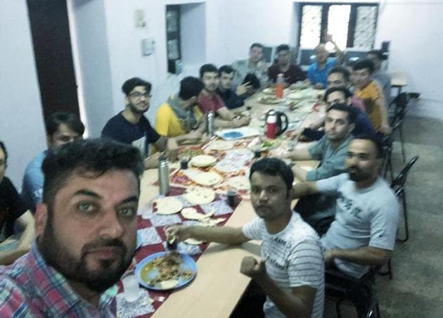 Jawad Majeedy from Afghanistan with other foreign students at hostel. (File Photo) Jawad Majeedy from Afghanistan with other foreign students at hostel. (File Photo)