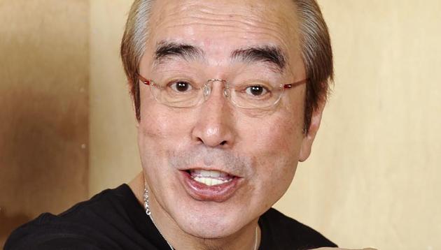 In this May 2012, photo, Japanese comedian Ken Shimura gestures with a funny face to a photographer in Tokyo.(AP)