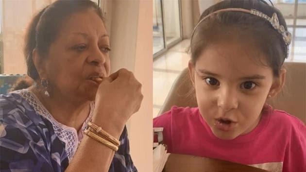 Karan Johar’s mother and daughter deck up for high tea at home amid lockdown.