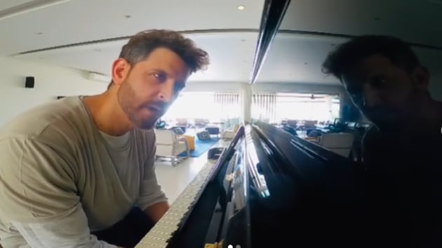 Hrithik Roshan is learning to play the piano.