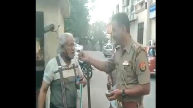 The police helpline in Lucknow received an ‘urgent’ request for a ‘rasgulla’ from an elderly citizen. (Twitter/@ANI) The police helpline in Lucknow received an ‘urgent’ request for a ‘rasgulla’ from an elderly citizen. (Twitter/@ANI)