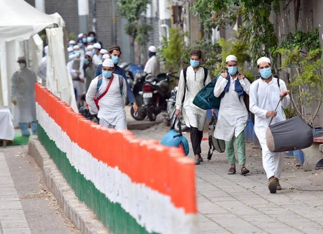 Nizamuddin congregation: There were at least 227 foreigners at the Tablighi Jamaat congregation.(PTI photo)