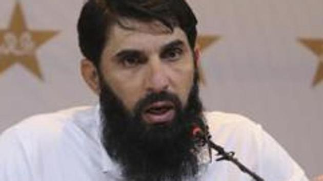 Pakistan's cricket chief selector and head coach Misbah-ul-Haq speaks to reporters. (AP) Pakistan's cricket chief selector and head coach Misbah-ul-Haq speaks to reporters. (AP)