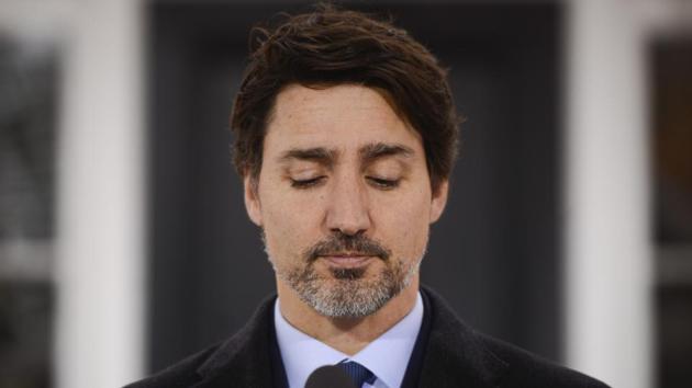 Prime Minister Justin Trudeau addresses Canadians on the COVID-19 pandemic from Rideau Cottage in Ottawa on Monday, March 30, 2020.(AP photo) Prime Minister Justin Trudeau addresses Canadians on the COVID-19 pandemic from Rideau Cottage in Ottawa on Monday, March 30, 2020.(AP photo)
