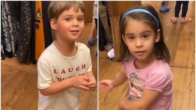 Karan Johar has been sharing funny videos of his kids, the latest one has to do with his choice of clothes.