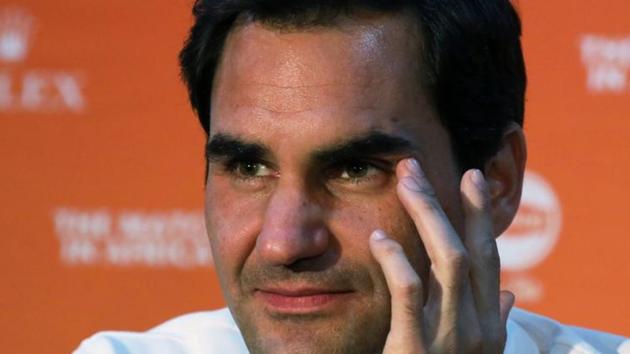 Roger Federer speaks during a media briefing at Cape Town International Airport.rogeer (REUTERS) Roger Federer speaks during a media briefing at Cape Town International Airport.rogeer (REUTERS)