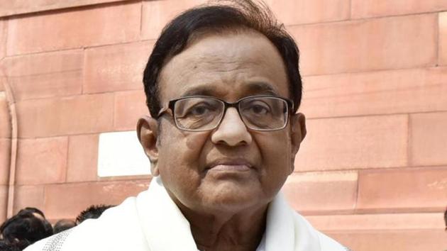 Former Finance Minister and Congress MP P Chidambaram said this was the time of discussing the growth rate of coronavirus and not GDP. (HT PHOTO.) Former Finance Minister and Congress MP P Chidambaram said this was the time of discussing the growth rate of coronavirus and not GDP. (HT PHOTO.)