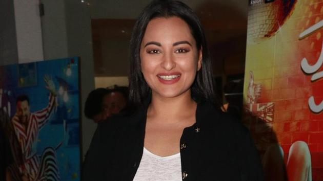 Sonakshi Sinha at a film screening in Mumbai. (IANS) Sonakshi Sinha at a film screening in Mumbai. (IANS)