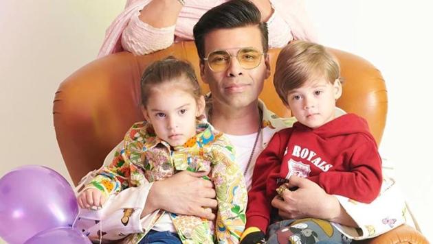 Karan Johar is not only a filmmaker but also a total style icon, from his jazzed up jackets and his super-stylish shoes. However, his children seem to have an opposing view on this. (INSTAGRAM) Karan Johar is not only a filmmaker but also a total style icon, from his jazzed up jackets and his super-stylish shoes. However, his children seem to have an opposing view on this. (INSTAGRAM)