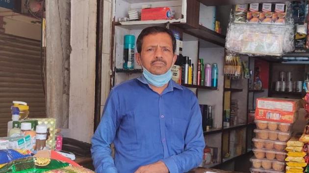 Sajjan Kumar Agarwal owns a grocery store in east Delhi’s Vasundhara Enclave. (HT photos) Sajjan Kumar Agarwal owns a grocery store in east Delhi’s Vasundhara Enclave. (HT photos)