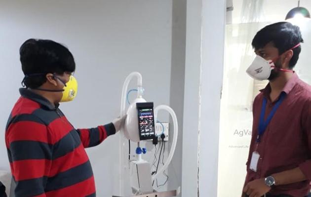 A fully ready ventilator at a Noida ventilator firm. (sourced) A fully ready ventilator at a Noida ventilator firm. (sourced)