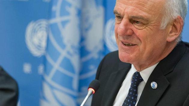 Dr David Nabarro speaks to the media.(HT photos)
