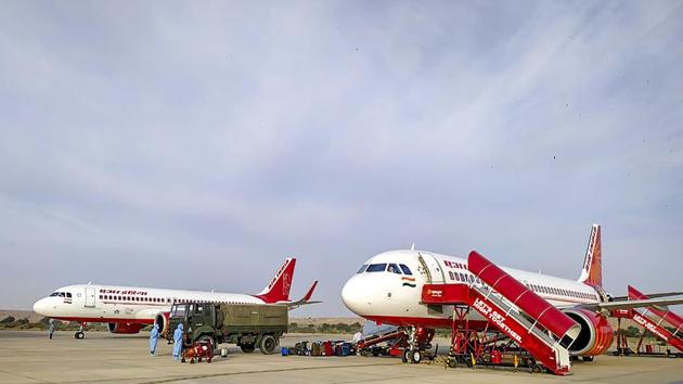 Air India has moved to reduce 10% of allowances paid to all employees, except cabin crew, for a period of three months to tide over the economic fallout of Covid-19. (PTI) Air India has moved to reduce 10% of allowances paid to all employees, except cabin crew, for a period of three months to tide over the economic fallout of Covid-19. (PTI)