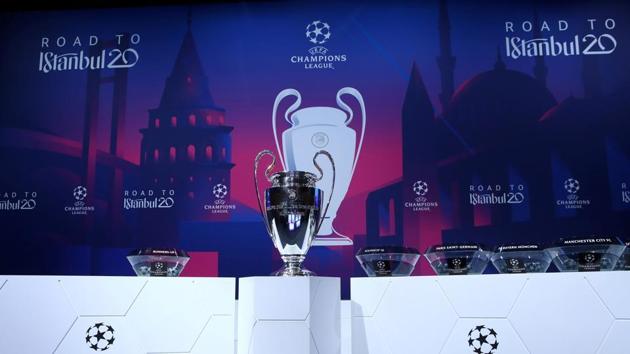 General view of the trophy before the draw. (REUTERS) General view of the trophy before the draw. (REUTERS)