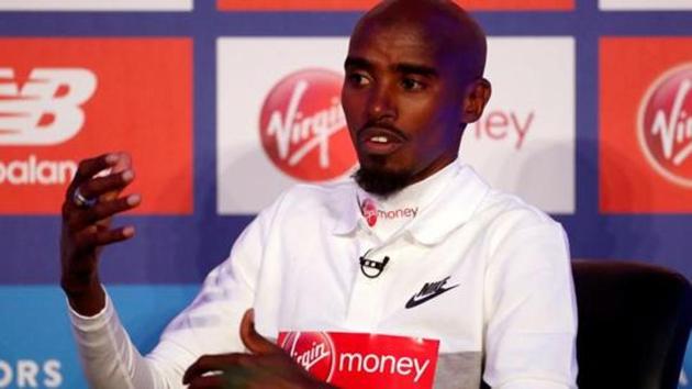 Great Britain's Mo Farah during the press conference.(Action Images via Reuters)
