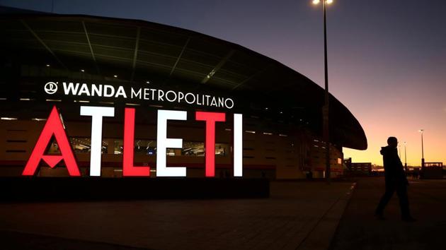 General view outside the stadium before the match. (REUTERS) General view outside the stadium before the match. (REUTERS)