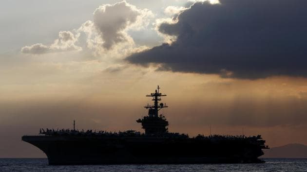 The captain of the USS Theodore Roosevelt aircraft carrier facing a growing outbreak of the coronavirus is asking for permission to isolate the bulk of his roughly 5,000 crew members on shore. (AP/FILE PHOTO) The captain of the USS Theodore Roosevelt aircraft carrier facing a growing outbreak of the coronavirus is asking for permission to isolate the bulk of his roughly 5,000 crew members on shore. (AP/FILE PHOTO)