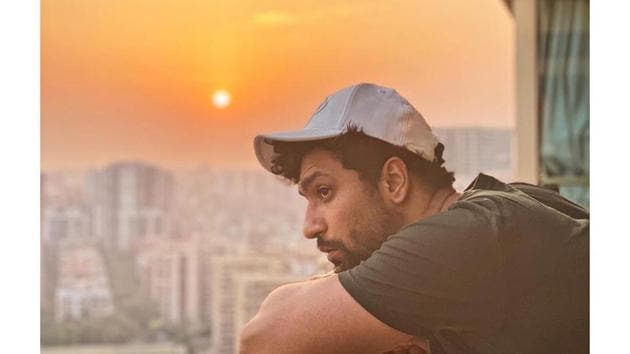 Actor Vicky Kaushal soaks in the sun from his balcony. (Photo: Instagram/vickykaushal09) Actor Vicky Kaushal soaks in the sun from his balcony. (Photo: Instagram/vickykaushal09)