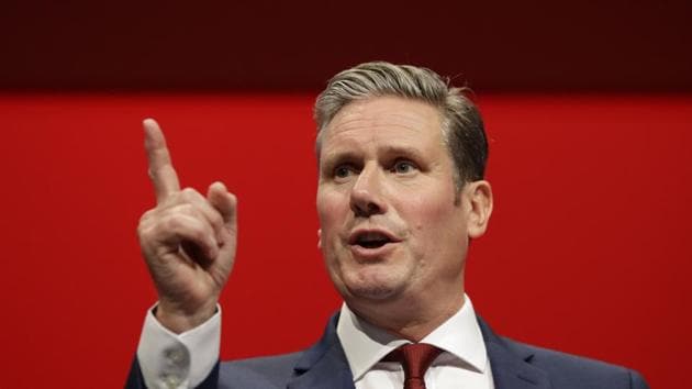 Britain's Shadow Brexit Secretary Keir Starmer will replace Jeremy Corbyn, who resigned following the party’s heavy defeat in the December election.(AP)