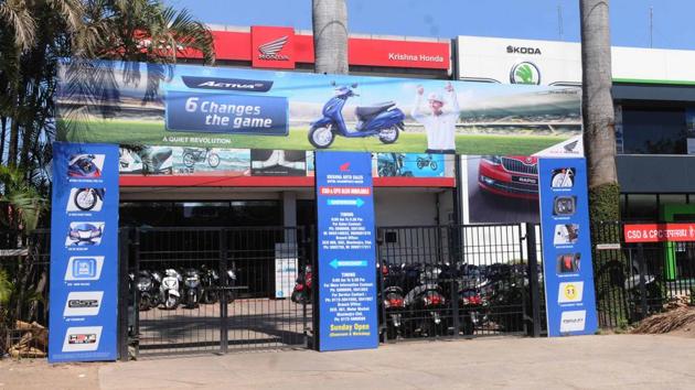 Car dealers have failed to make a kill during Navratri amid the lockdown in Chandigarh.(Keshav Singh/HT PHOTO)