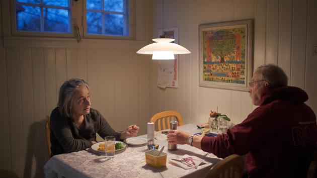 Nora’s parents Chava Savosnick and Mats Haraldson dine at their house. One night the family sat down and interviewed each other about what this time meant to them, and to the world at large. Nora’s mother said it was hard to keep her distance from me when I arrived home. Her father said he was glad Nora was home. “We have to gather in these days,” he said. (Nora Savosnick / REUTERS) Nora’s parents Chava Savosnick and Mats Haraldson dine at their house. One night the family sat down and interviewed each other about what this time meant to them, and to the world at large. Nora’s mother said it was hard to keep her distance from me when I arrived home. Her father said he was glad Nora was home. “We have to gather in these days,” he said. (Nora Savosnick / REUTERS)