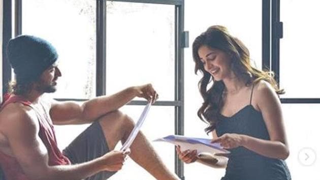 Ananya Panday and Vijay Deverakonda on sets of Fighter. Ananya Panday and Vijay Deverakonda on sets of Fighter.