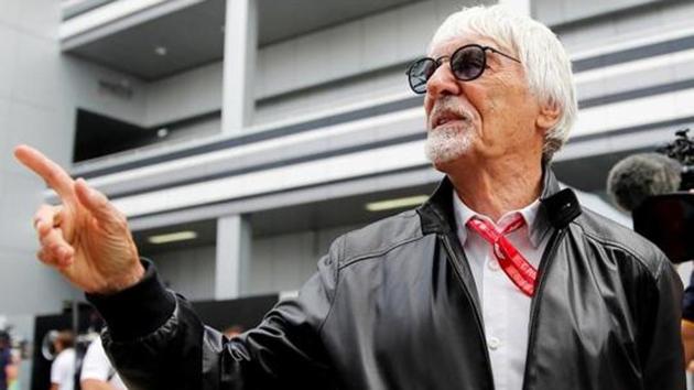 Bernie Ecclestone during practice.(REUTERS)