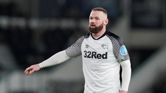 Derby County's Wayne Rooney reacts.(REUTERS)