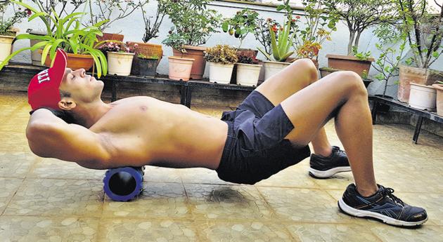 Ambre’s home exercise routine includes all types of static and dynamic exercises. (HT/PHOTO) Ambre’s home exercise routine includes all types of static and dynamic exercises. (HT/PHOTO)