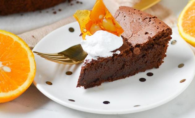A flourless chocolate orange cake(Photo: sugarnspicebyradhika)