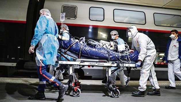 Every other country with a substantial number of infections falls in this range. France, with 89,953 infections and 7,560 deaths has a fatality rate of 8.4%; Spain with 126,168 cases and 11,947 deaths has a fatality rate of 9.5%; Switzerland, with 20,505 cases and 666 deaths, has a fatality rate of 3.2%. (AP) Every other country with a substantial number of infections falls in this range. France, with 89,953 infections and 7,560 deaths has a fatality rate of 8.4%; Spain with 126,168 cases and 11,947 deaths has a fatality rate of 9.5%; Switzerland, with 20,505 cases and 666 deaths, has a fatality rate of 3.2%. (AP)