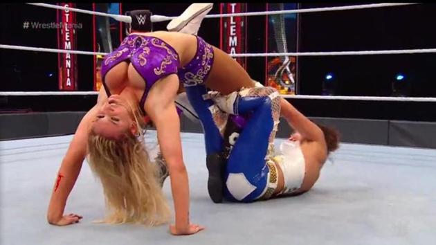 Charlotte Flair won the WWE NXT Women’s Championship. (WWE) Charlotte Flair won the WWE NXT Women’s Championship. (WWE)