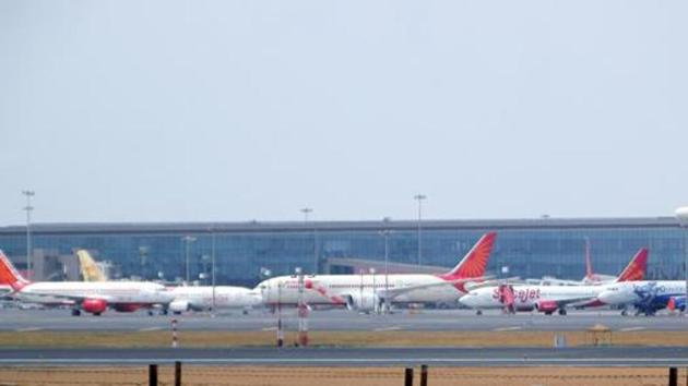 Domestic and international flights have been suspended till April 15 amid nationwide lockdown to curb spreading of coronavirus infections. (ANI file photo) Domestic and international flights have been suspended till April 15 amid nationwide lockdown to curb spreading of coronavirus infections. (ANI file photo)