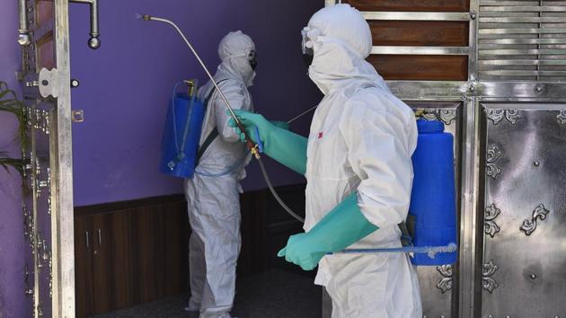 The Indian government has stopped export of PPE kits and is in touch with several Indian manufacturers to scale up production to meet the demand. (Burhaan Kinu/HT file photo) The Indian government has stopped export of PPE kits and is in touch with several Indian manufacturers to scale up production to meet the demand. (Burhaan Kinu/HT file photo)