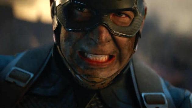 Chris Evans as Captain America in a still from Avengers: Endgame.