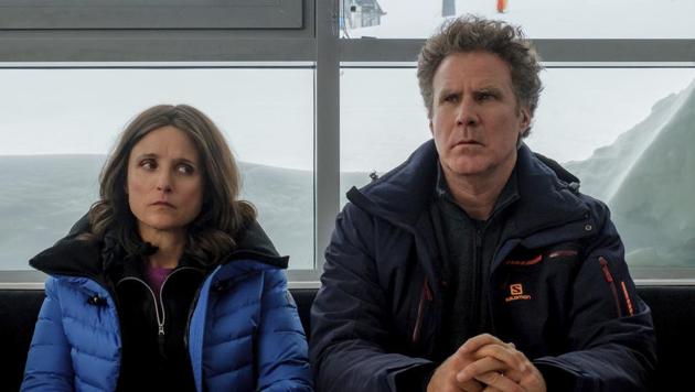 Downhill movie review: Julia Louis-Dreyfus and Will Ferrell star in Jim Rash and Nat Faxon’s remake of the Swedish film Force Majeure.(AP)