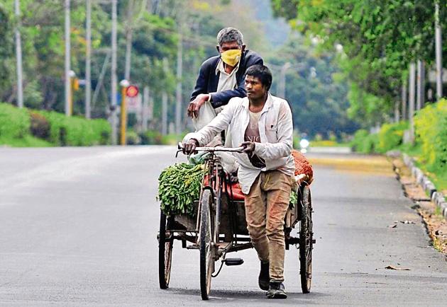 Though no new case has been reported in the city in last five days, increasing number of positive cases in adjoining Mohali and villages in the district will affect the decision on April 14. (HT PHOTOS) Though no new case has been reported in the city in last five days, increasing number of positive cases in adjoining Mohali and villages in the district will affect the decision on April 14. (HT PHOTOS)
