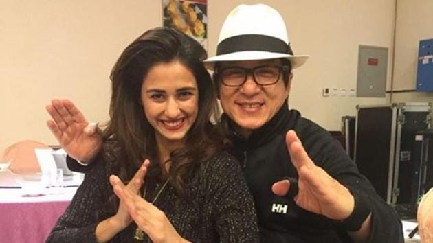 Disha Patani and Jackie Chan worked together on Kung Fu Yoga.