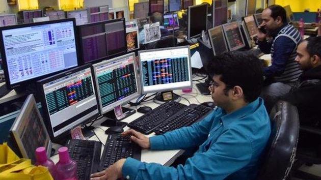 All Sensex components ended on a positive note with IndusInd Bank was the top gainer surging over 22 per cent, followed by Axis Bank, Mahindra and Mahindra, ICICI Bank, HUL, Maruti, HCL Tech and Hero MotoCorp. (HT Photo) All Sensex components ended on a positive note with IndusInd Bank was the top gainer surging over 22 per cent, followed by Axis Bank, Mahindra and Mahindra, ICICI Bank, HUL, Maruti, HCL Tech and Hero MotoCorp. (HT Photo)